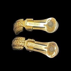 Authentic Christian DiorElegant Clip Ons Earrings-Preowned with Unbranded Box